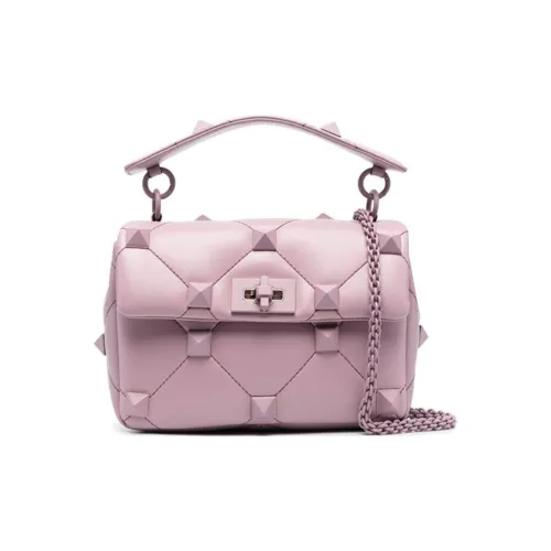 Valentino Garavani Телячья кожа Портативная Сумка через плечо Сумка на плечо Средняя Женская Фиолетовая