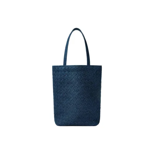 Bottega Veneta Denim Tote Bag Shopping Bag Small Men's Indigo