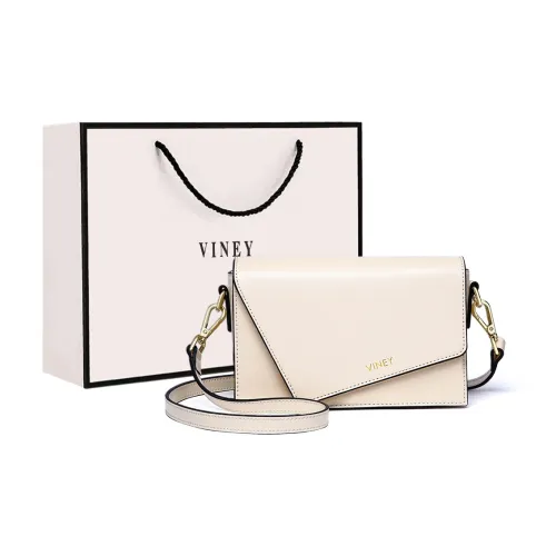 VINEY Сумка через плечо из коровьей кожи маленькая квадратная сумка средний размер женская цвет экрю