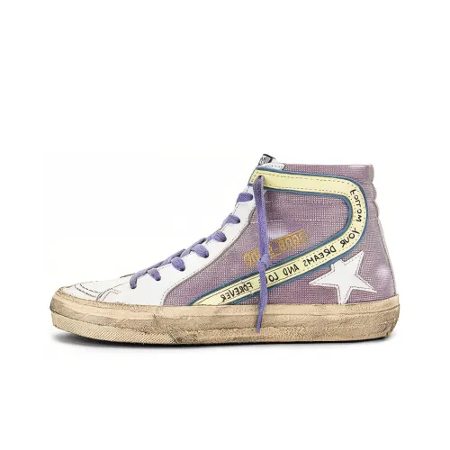 Golden Goose Slide Золушка Стильные Скейтбординги Женские Фиолетово-белый