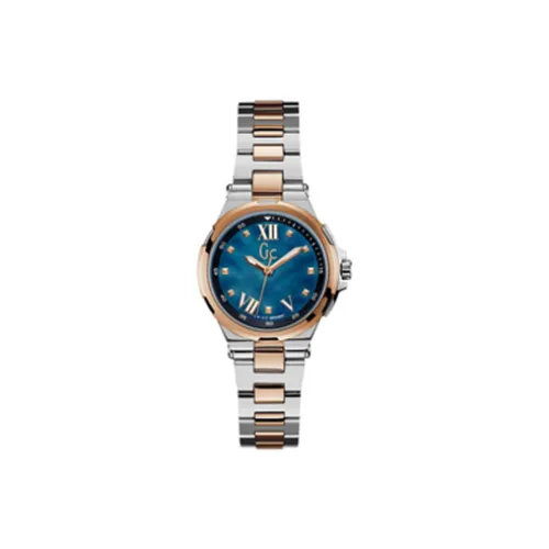 GUESS Women's Watch Кварцевый механизм ремешок из нержавеющей стали 30 мм синий циферблат