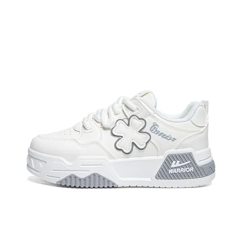 Warrior Студенты Элегантность Повседневный Белый Кроссовки Легкие и Дышащие Низкий Топ Скейтбординг Кроссовки Женские