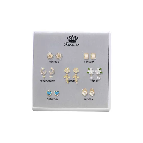 Серьги-гвоздики из серебра 925 пробы DJIN женские