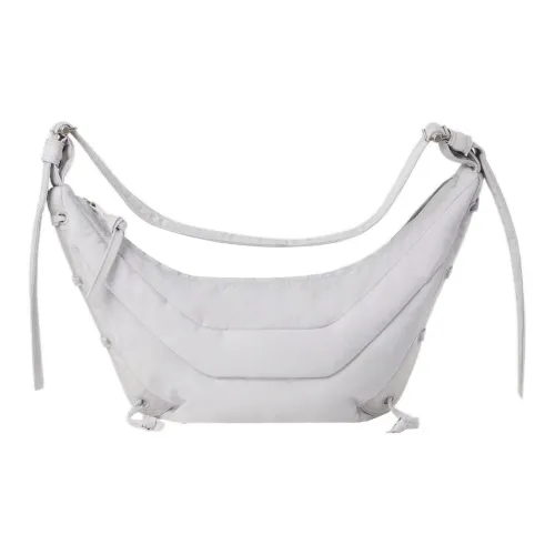 Lemaire Полиамид Сумка Сумка через плечо Сумка через плечо Маленькая Унисекс Серый Белый