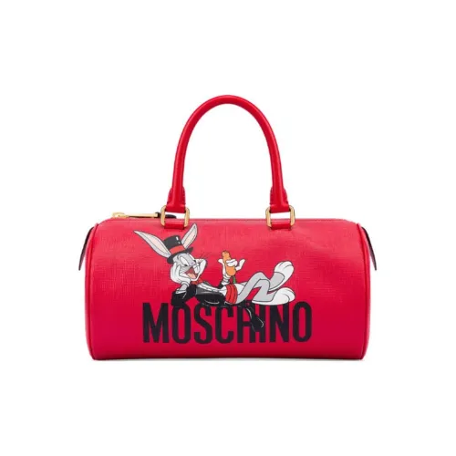 MOSCHINO Полиуретан Дорожная Сумка Сумка через плечо Сумка Женская Красная
