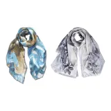 Светло-синий, бежево-серый