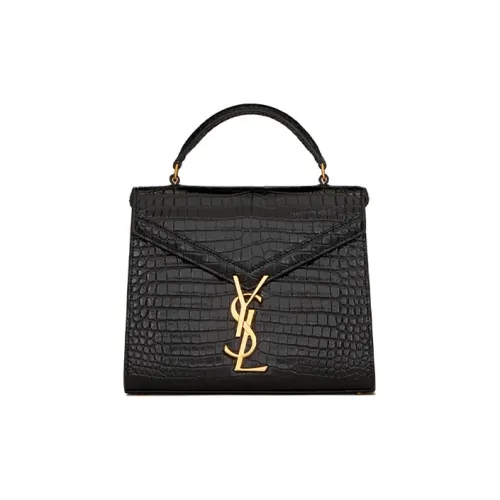 SAINT LAURENT CASSANDRA Корова Кожа Сумка через плечо Сумка Сумка через плечо Мини Женская Черная