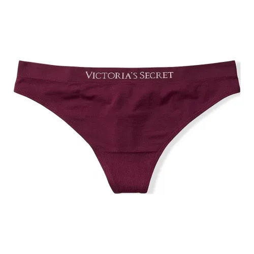 Victoria's Secret Бесшовный Стринг Пантика Kir Нижнее белье Женское 1 Пачка Фуксия
