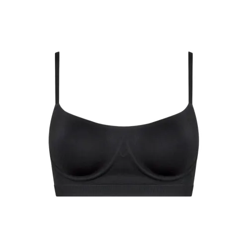 CK Calvin Klein Балконет Бюстгальтер Спайс Фли Бюстгальтер Женский Черный