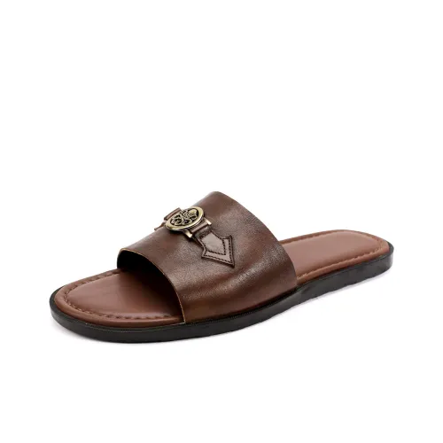 Brounvanm Металлические слипоны с защитой от потертий мужские коричневые