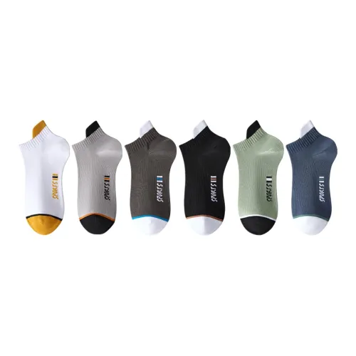 H YXIANG No Show Носки Мужские 6 пар