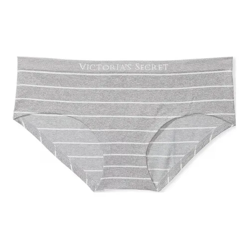 Victoria's Secret Бесшовное кружевное отделка Hiphugger трусы SPPS нижнее белье женское 1 упаковка серые полосы