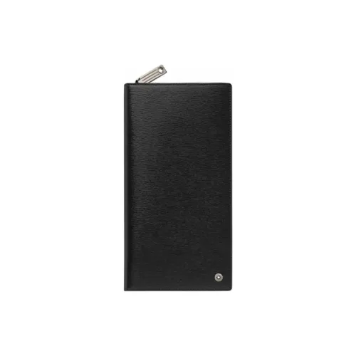 MONTBLANC Кошелек из крупнозернистой коровьей кожи Мужской Черный