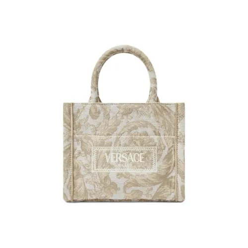 FANSIZHE Barocco Жаккард Холщовая Сумка Сумка-тоут Сумка для покупок Экстра Маленькая Сумка Женская Бежевая