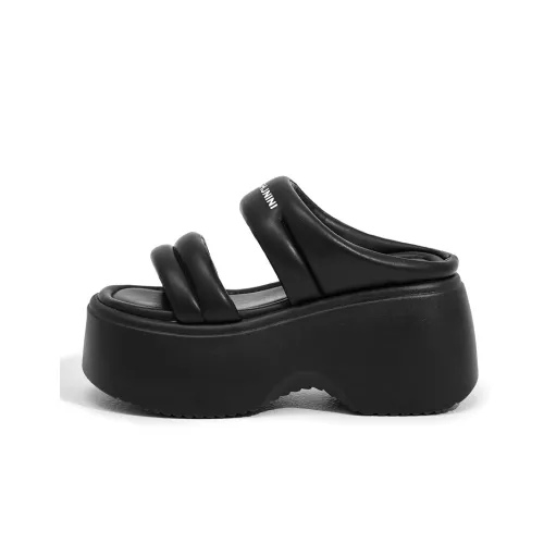 Milan Love Song Тихий Противоскользящий Быстросохнущий Слип-он Женские Черный