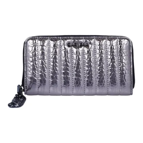 Kurt Geiger London Крокодил Тисненый Ткань Кошелек Женские Бронза