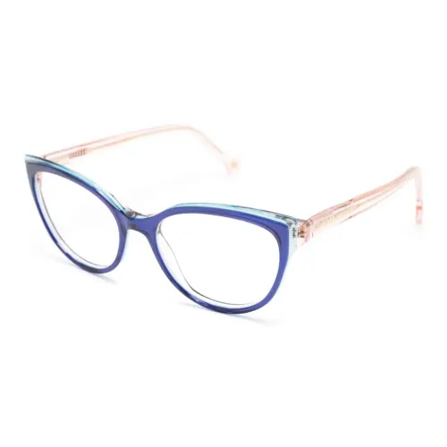 CarolinaHerrera Ацетат Нерегулярная форма Оправы для очков Женские Синий