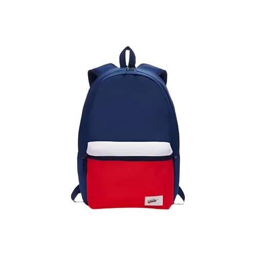 nike Полиэстер Рюкзак Стандартный Унисекс Синий Красный
