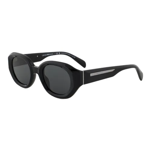 EMPORIO ARMANI OVAL SUNGLASSES Мужской Черный