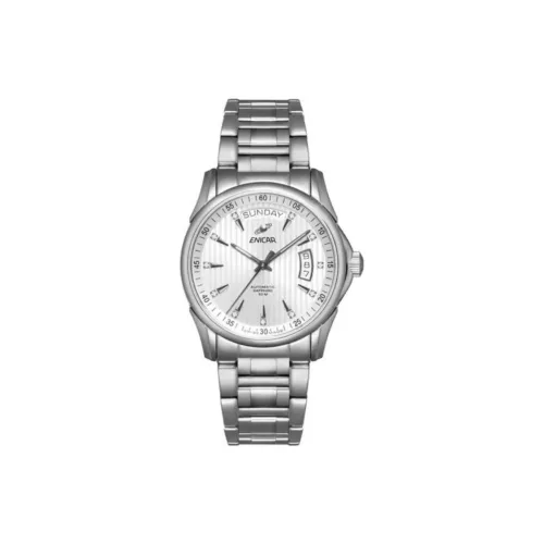 ENICAR Механические Мужские Часы 39,5 мм Серебряные