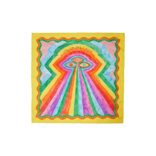 CASABLANCA Шелковые шарфы Мужской Многоцветный