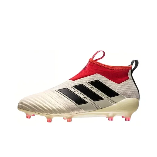 Adidas FG Твердый Грунт Амортизация Износостойкие Футбольные Бутсы Унисекс Бежево-Красные