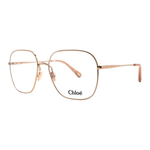 Очки Chloé с диоптриями розовое золото унисекс