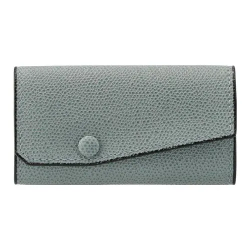 Valextra Коровья кожа Key Pouch Стандартный Унисекс Серый