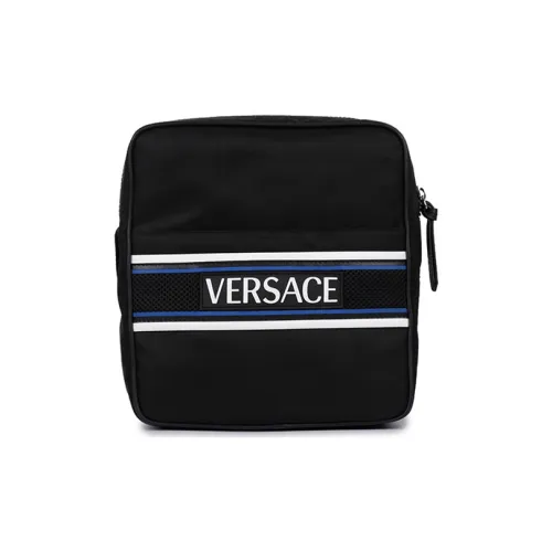 VERSACE Полиамид Сумка через плечо с одним плечевым ремнем обычная мужская черная