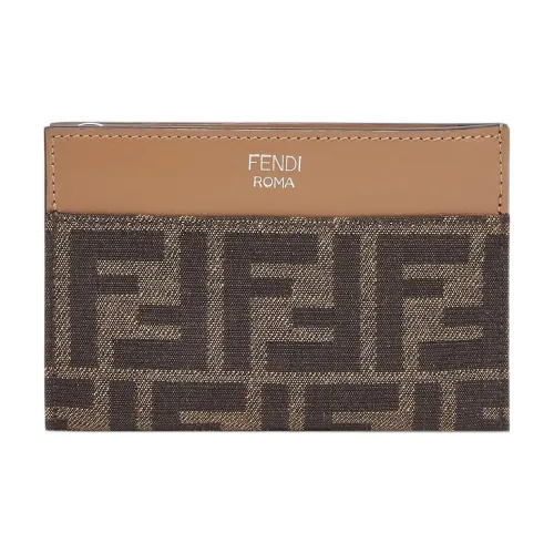 FENDI Key Holder из коровьей кожи кошелек клатч мужской коричневый