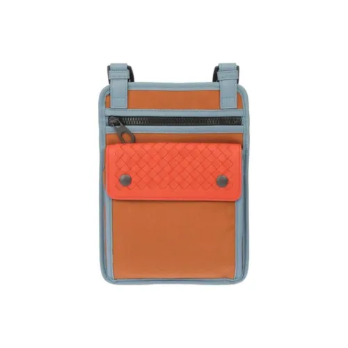 Bottega Veneta Intrecciato Холст Сумка через плечо Сумка на плечо Мужская Оранжевая