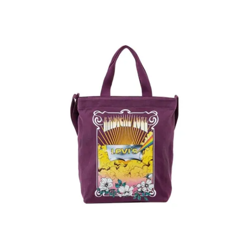 Levi's Хлопок Сумка через плечо Сумка Унисекс Темно-фиолетовый