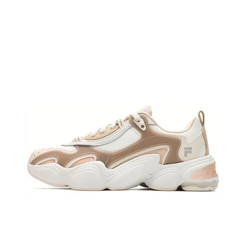 FILA FUSION TENACITY Низкий топ толстая подошва кроссовки женские волчий серый белый