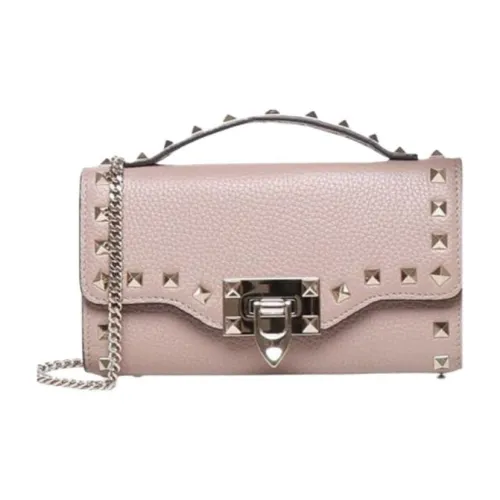 Valentino Кожа Через плечо Одно плечо Сумка Женская Розовая