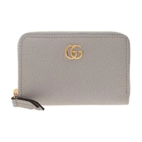 GUCCI Кожа Кошелек Женский Светло-Серый