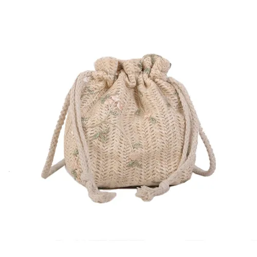 Boniu Плетеная сумка через плечо из соломы белый хаки коричневый