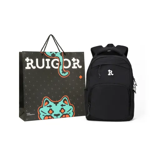 RUIGOR Ткань Рюкзак Стандартный Унисекс Черный Белый