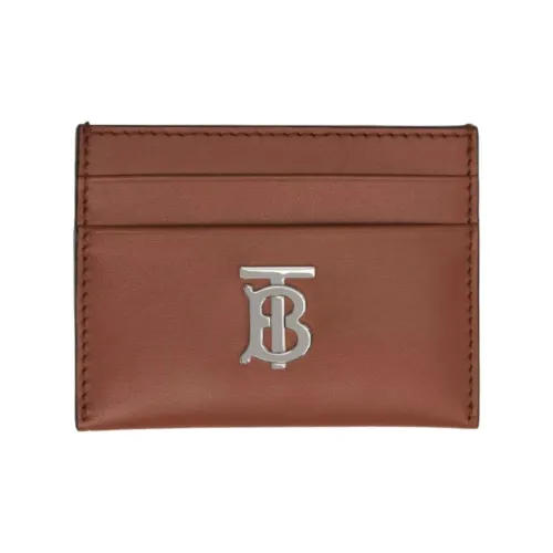 Burberry Коровья кожа с кожаными вставками портативный держатель для карт кошелек женский сладко-коричневый