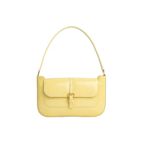 By Far Miranda Коровья кожа Сумка на плечо Сумка Сумка через плечо Большая Женская Желтая