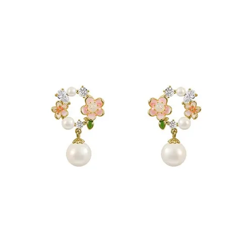 RUOK Alloy Shell Pearl Women's Earrings