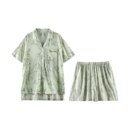 Empowering Words Пижамный комплект Женский Полынно-зеленый