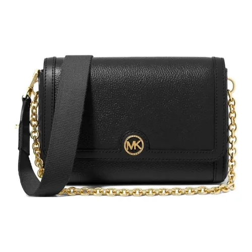 MICHAEL KORS Freya Кожа Портативная Сумка через плечо Сумка на плечо Женская Черная