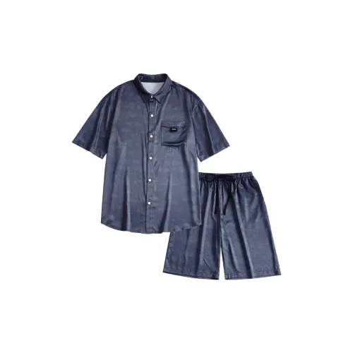 Peninsula City Пижамный комплект Мужской Ночной синий