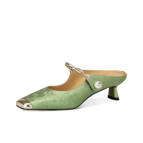 JESSICA SOPHIA Резиновая подошва Metal Rhinestone Домашние тапочки Женские