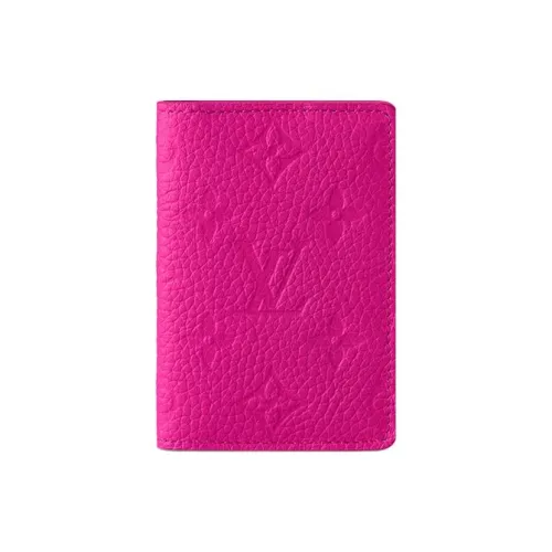 LOUIS VUITTON Pocket Organiser Кожа Кошелек Стандартный Мужской Розовый Красный