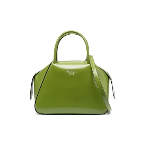 PRADA Сумка через плечо из телячьей кожи маленькая сумка для женщин зеленый яблочный цвет
