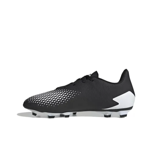 Adidas Predator 20,4 FG Твердый Грунт Природная Трава Амортизация Износостойкие Футбольные Бутсы Мужские Черный Белый