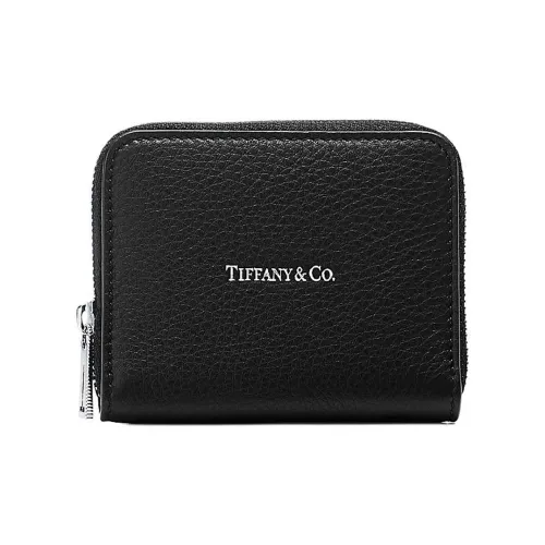 TIFFANY CO. Кожа Coin Wallet Женские Black