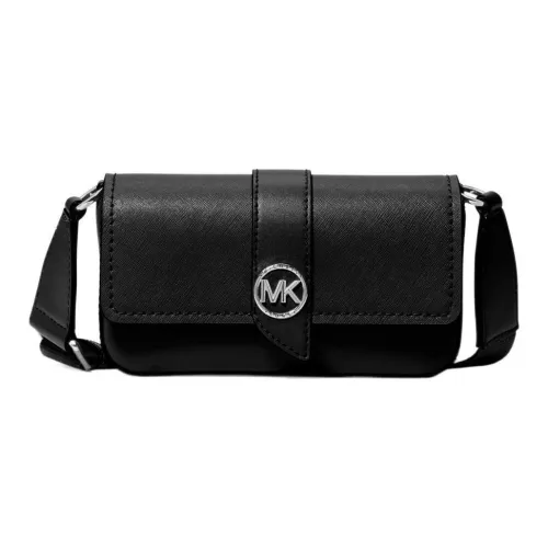 MICHAEL KORS Greenwich Saffiano кожа через плечо сумка маленький размер женский черный