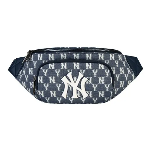 MLB MONOGRAM Коллекция Denim Комбо Сумка Сумка через плечо поясная сумка стандартная унисекс джинсовый синий